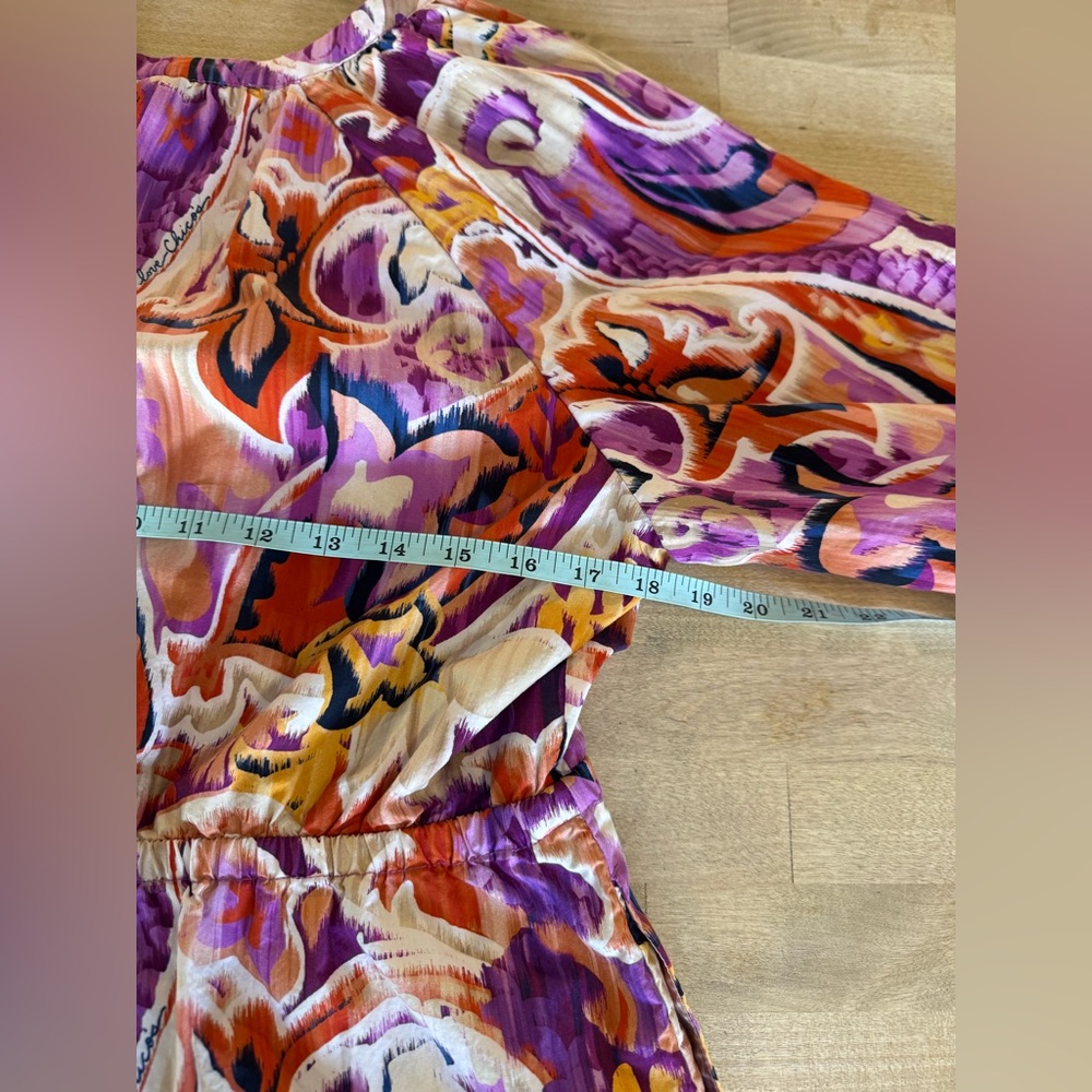 Chico's 50th anniversary paisley tiered Midi Dress - Picture 10 of 12